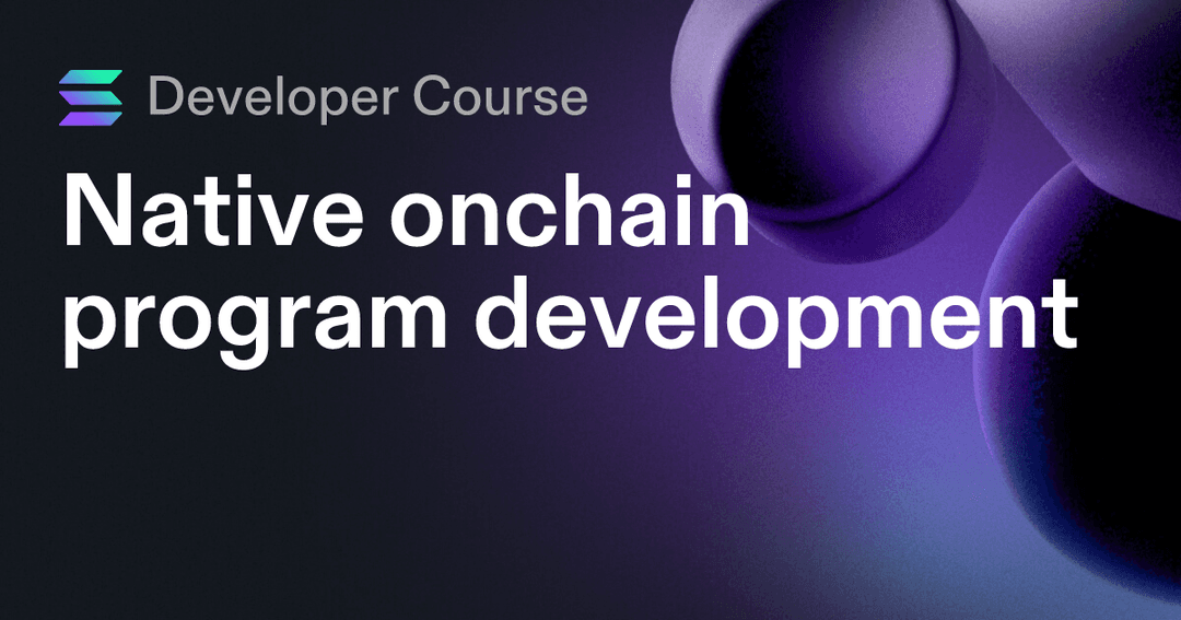 Native onchain program development